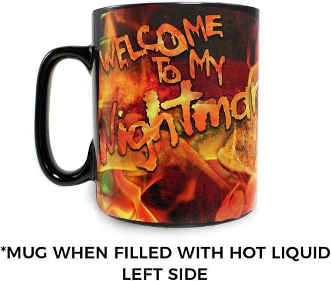 Morphing Mugs Nightmare On Elm Street & IT Chapter 2 Drinkware Set – Two 16 oz Ceramic Heat Sensitive Clue Mugs – Full image revealed when HOT liquid is added MMUGC948MMUGC972
