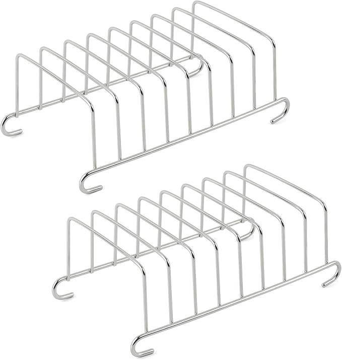 Bakery Toast Rack, 8 Slice Bread Holder Air Fryer Accessories Organizer, Stainless Steel Toast Rack, Baking Tools Accessories Cooling Racks, for Kitchen Dining Table