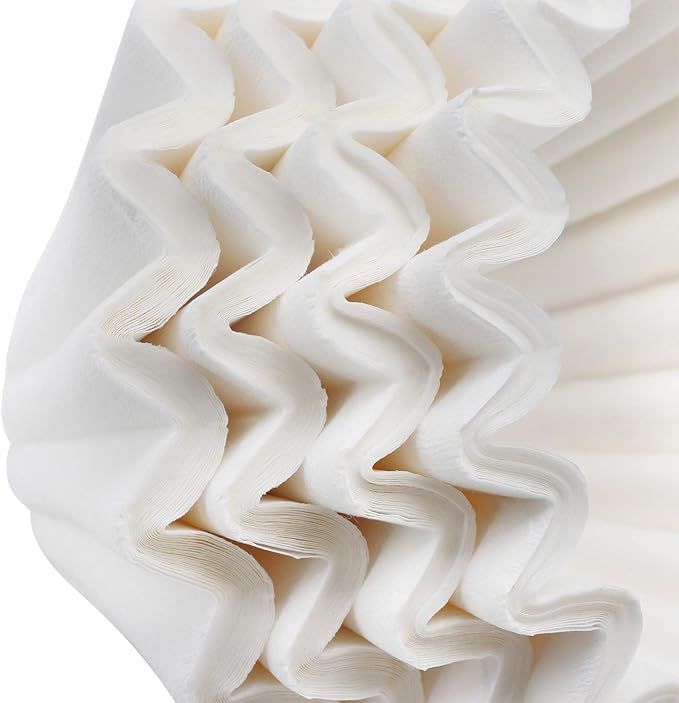 EUSOAR Small Coffee Filters, 1-4 Cups 100pcs Disposable Coffee Filter Baskets, Unbleached Basket Filter Paper, Fits Basket Style Electric Coffee Makers