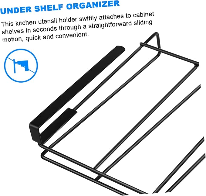 KICHOUSE under Cabinet Shelf Cutting Boards for Paper Towel Holder Sturdy Stainless Steel Rack