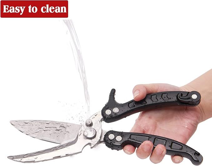 Poultry Shears Scissors Heavy Duty,Kitchen Shears,Multi-purpose Stainless Steel Kitchen Scissors for Christmas Turkey Food , Chicken,Fish,Meat,Separable easy to clean thoroughly,Dishwasher Safe.
