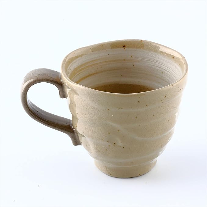 Mino Ware Owl Mug, Owl Coffee Mug, 8.8 oz, Handmade Ceramic Coffee Mug, Set of 2