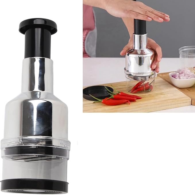 Hand Vegetable Chopper, Manual Food Chopper, Stainless Steel, for Onion, Kitchen Use