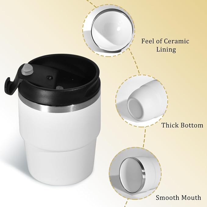 CHLJAR 6oz Espresso Cups, Insulated Espresso Cups Set of 2, Expresso Shots Cup, Stainless Steel Shot Glasses for Coffee, Portable Espresso Travel Mug for Camping