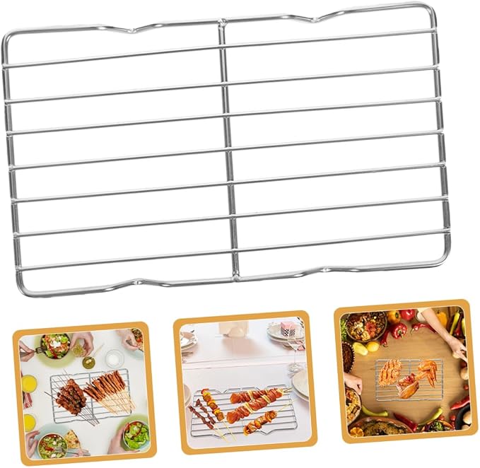 Stainless Steel Baking Cooling Rack Multi Functional Roasting Rack for Bbq Grilling Baking and Cooking for Steaks Vegetables and More