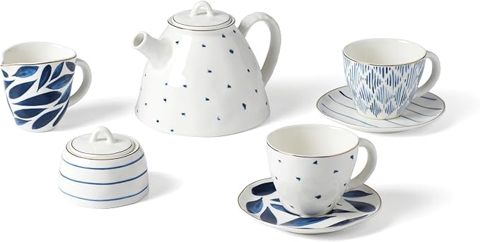Lenox 893764 Blue Bay 9-Piece Tea Set