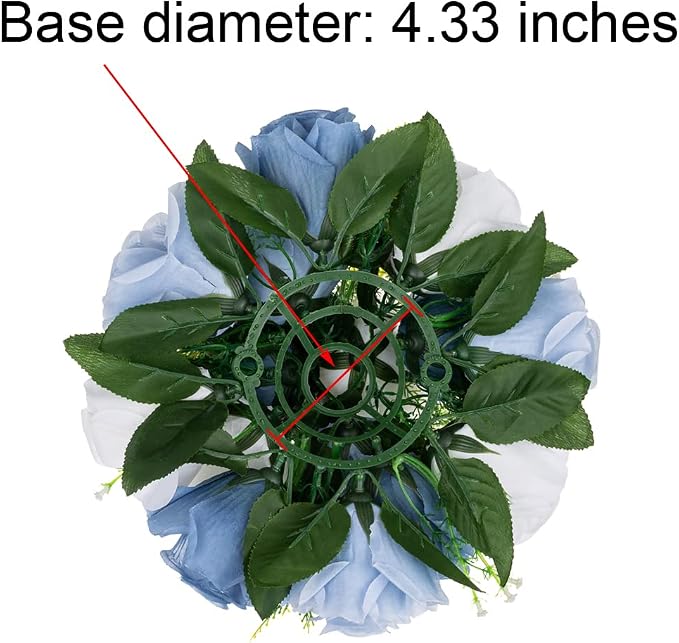 Flower Centerpieces for Wedding Tables: Wedding Table Decorations Dusty Blue & White Flower Balls Centerpieces for Engagement Cerebration Party Center Pieces 6 Packs
