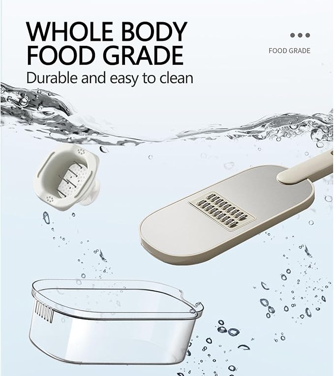 Mandoline Slicer for Kitchen,Mandoline Slicer with Container,6 in 1 Multi Purpose Food Chopper Vegetable Slicer,Cheese Shredder,Kitchen Gadgets