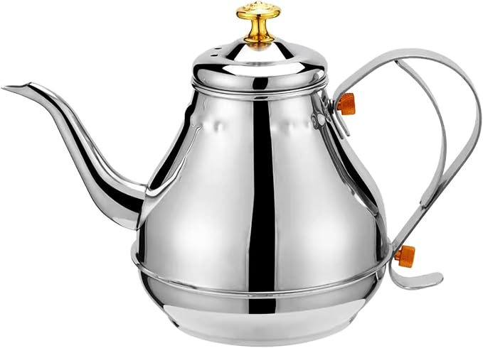 Royal Gooseneck Tea Kettle Stainless Steel Large Capacity Multi-Functional Coffee Pot with Built-in Strainer