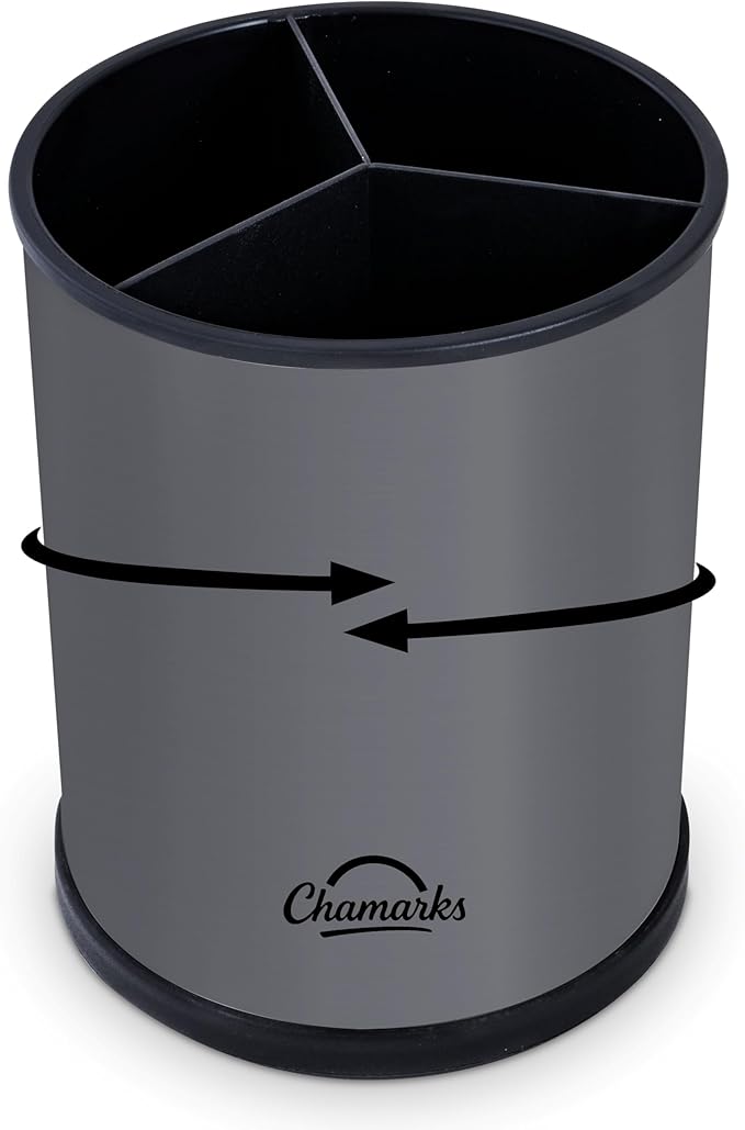 Kitchen Utensil Holder and Countertop Organizer. (Gray)