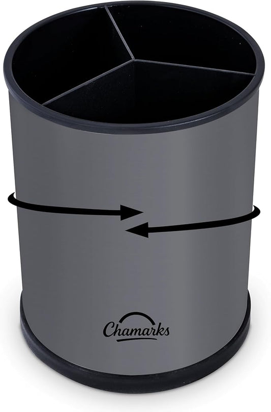 Kitchen Utensil Holder and Countertop Organizer. (Gray)