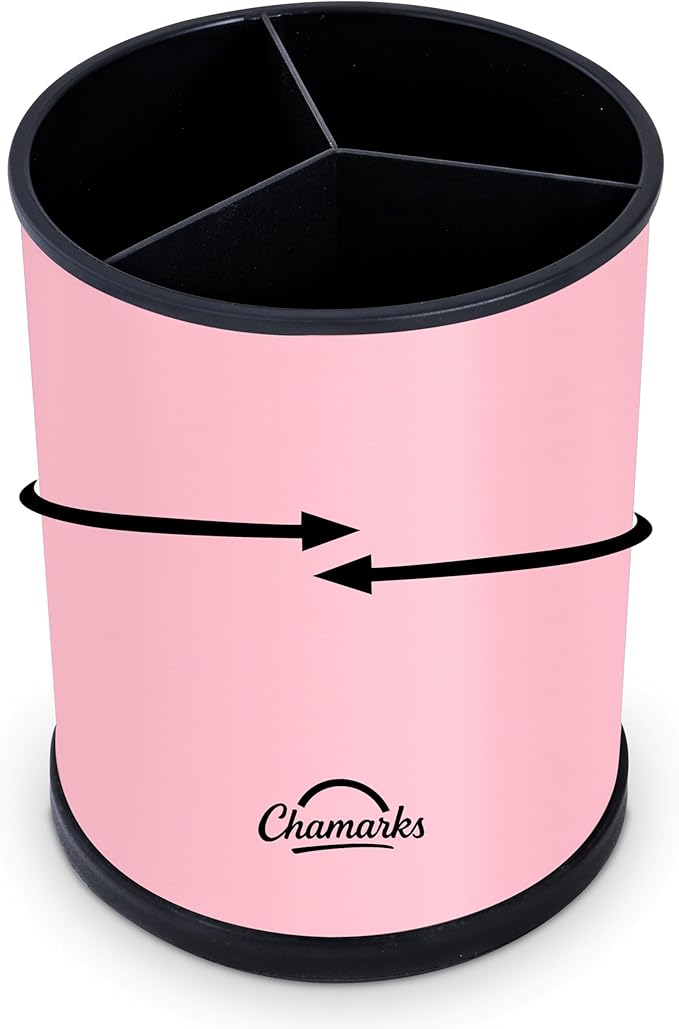 Kitchen Utensil Holder and Countertop Organizer. (Pink)