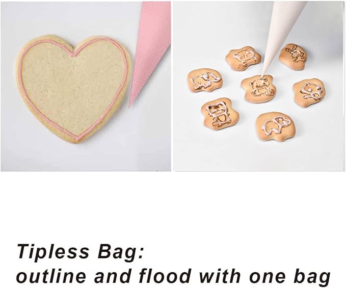 Mini Piping Bags, 100pcs Disposable 11.8in Small Piping Bags, Pastry Piping Bags for Cream Frosting, Anti Burst And Non-Slip Thicken Cake Decorating Bags for Cake Decoration and Desserts