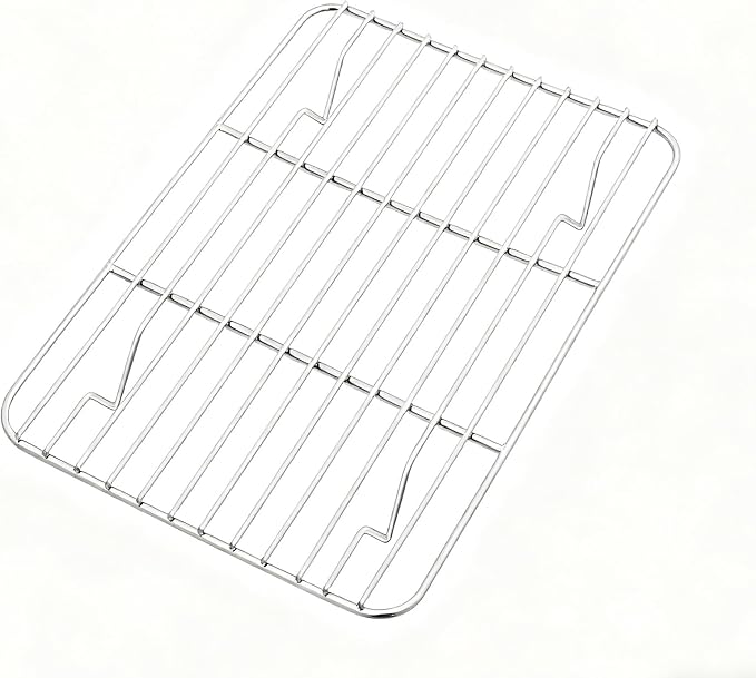 2-Pack Stainless Steel Baking Cooling Racks 16.54 inches x11.42 inches Heavy Duty Wire Cooling Racks Dishwasher Cleanable Pan Rack for Cooking Baking Dishwasher (16.54 * 11.42)