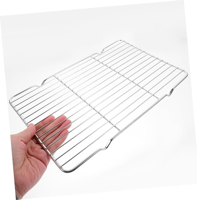 Healifty Stainless Steel Cookie Cooling Rack Non-Slip Baking Rack for Bread and Baked Goods Oven Safe ¾ Height for Home Baking and Cooking