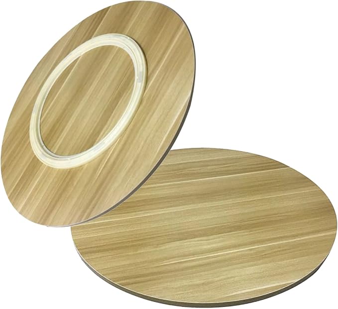 Large Wooden Turntable 360° Rotating Lazy Susan Round 50cm-100cm, Sturdy And Smooth Running, Round Rotating Serving Plate/Swivel Tray, For Passing Things Around The Dinner Table (Color : Walnut, Siz