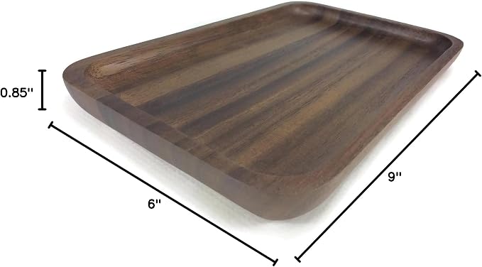 6 x 9 Inch Food Tray Wooden Utensil Raintree Wood Serving Tray Serving Bowl Restaurant Wooden Handcraft Serving