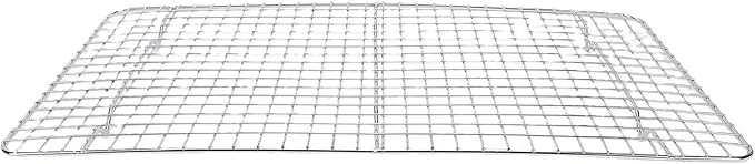 Generic Cooling Rack, Stainless Steel Baking Rack, Food Grade Oven with Grid Mesh Design & Stable Support Feet, Dishwasher Safe, Ideal for Oven Cooking, Roasting & Grilling, (Silver)