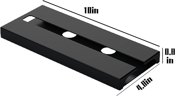 Wine Glass Holder Under Cabinet, 4 Pack, Black