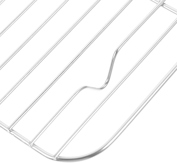 2pcs Stainless Steel Cooling Rack Baking Rack 30x23cm Oven-safe Wire Grid for Cookie Bread Pizza Cooling and Roasting Baking Sheets