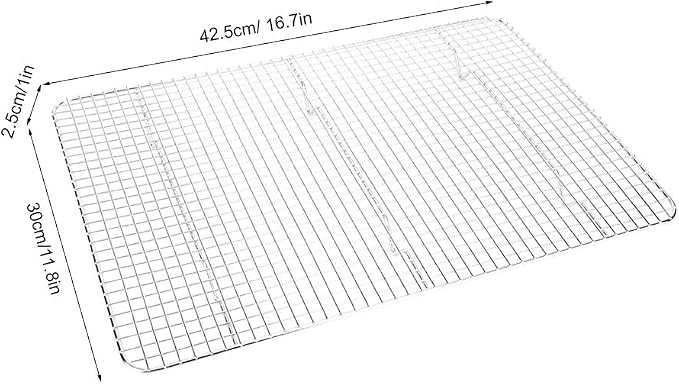Mingzhe STAINLESS STEEL ROASTING COOLING RACK RUSTPROOF DRAINING TRAY FOR BAKING BBQ