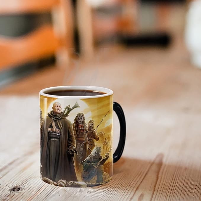 Morphing Mugs Star Wars – The Book of Boba Fett – Tusken Raiders – One 11 oz Color Changing Ceramic Mug – Image Revealed When HOT Liquid Is Added! MMUG1483