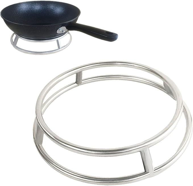 Round Cooling Rack, Metal Pot Trivet Cooking Rack Wire Steamer Kettle Rack Stainless Steel Round Rack for Cooking Cooling Steaming Baking