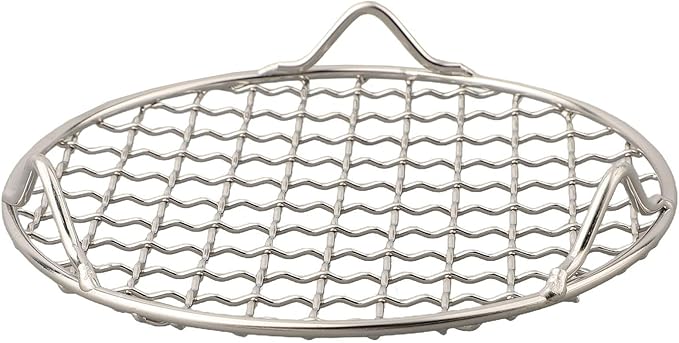 Round Cooling Rack 201 Stainless Steel Wire Grid For Baking, Grilling, Steaming And Drying Food In Oven Or Kitchen, Silver, Multiple Sizes Available(15cm)