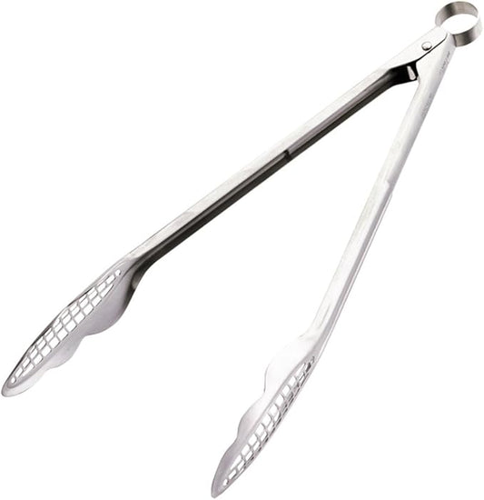 Cuisipro Stainless Steel Narrow Grill/Fry Tongs, 12-1/2-Inch
