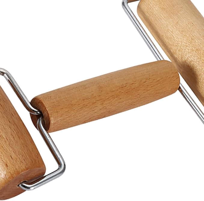Pizza Roller,Rolling Pins for Baking,Wooden Pizza Dough Roller Small Rolling Pin for kitchen essentials Pastry Tortilla Pizza Cookie Home Baking(4.13in, 2.36in)