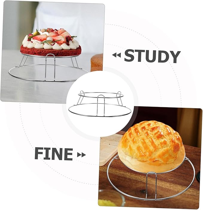 Cabilock Stainless Steel Cake Cooling Rack Baking Rack for Cakes for Cooling and Drying Easy to Clean and Space Saving Design