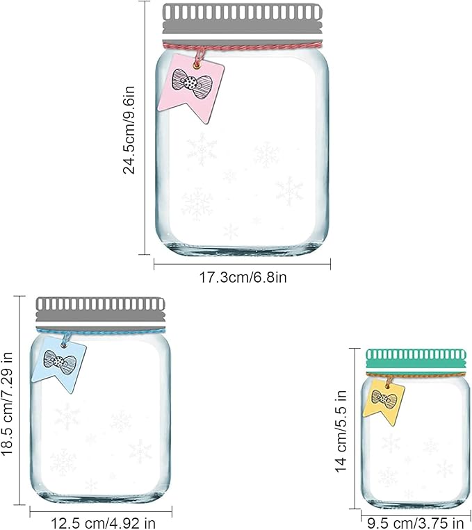 45Pcs Mason Jar Zipper Bags Resuable Snack Bags Portable Food Storage Snack Zipper Bags for Kitchen Travel Camping Picnic Organizer (15S 15M 15L)