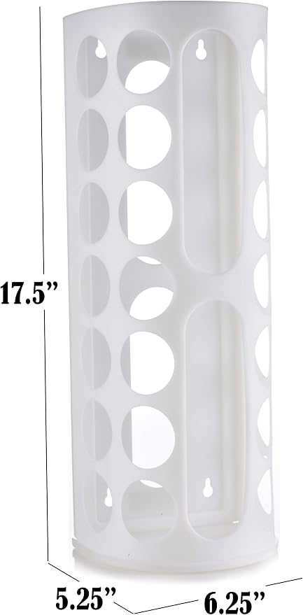 Handy Laundry Grocery Bag Storage Holder, Large Bag Dispenser, Neatly Store Plastic Shopping Bags & Keep them Handy for Reuse, Access Holes Make Adding or Retrieving Bags Simple & Convenient, (2-Pack)