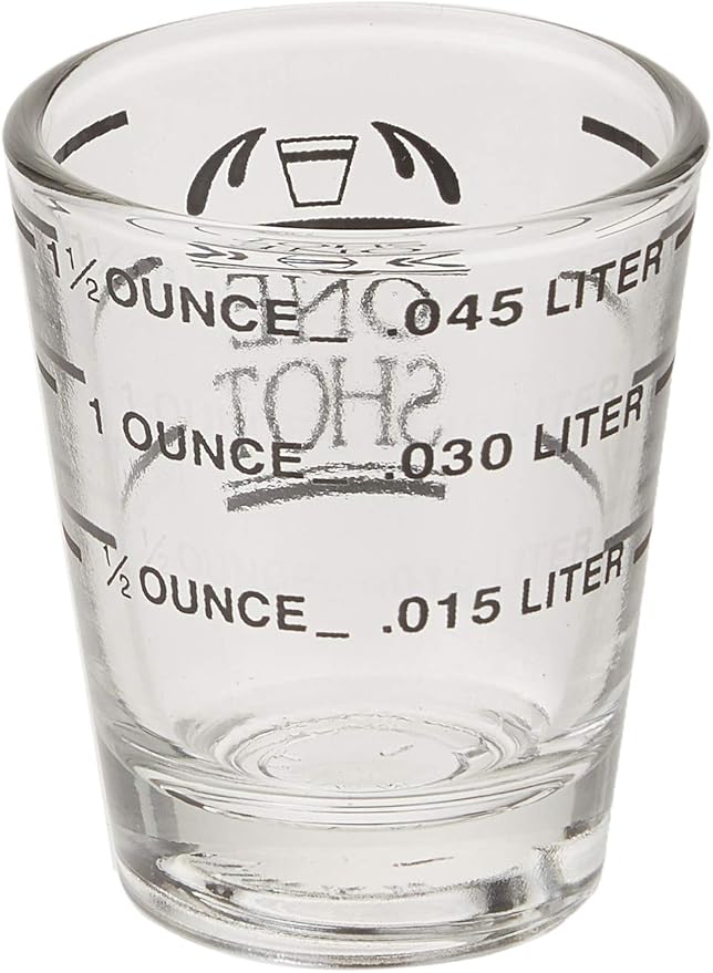Fox Run Measurment Shot Glass, 2 x 2 x 2.25 inches, Clear, 1 Count (Pack of 2)