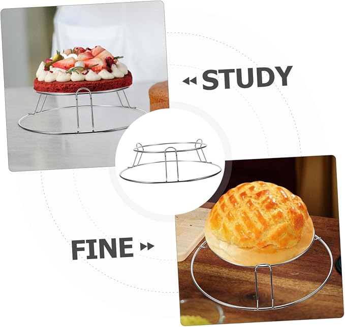 Stainless Steel Cooling Rack for Baking Versatile Cake Bread Cooling Stand Sturdy Design for Cooling Drying Easy to Clean Stable Use