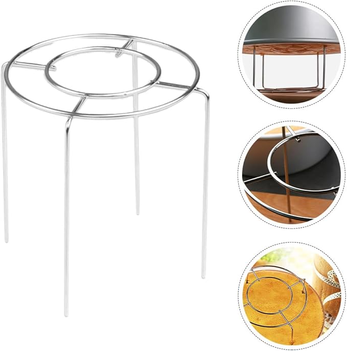 Stainless Steel Cake Cooling Rack round Steamer Rack, 7" Diameter X 5.5" Height Wire Baking Stand for Pastry Cooling and Food Steaming, Kitchen Bakeware Accessory