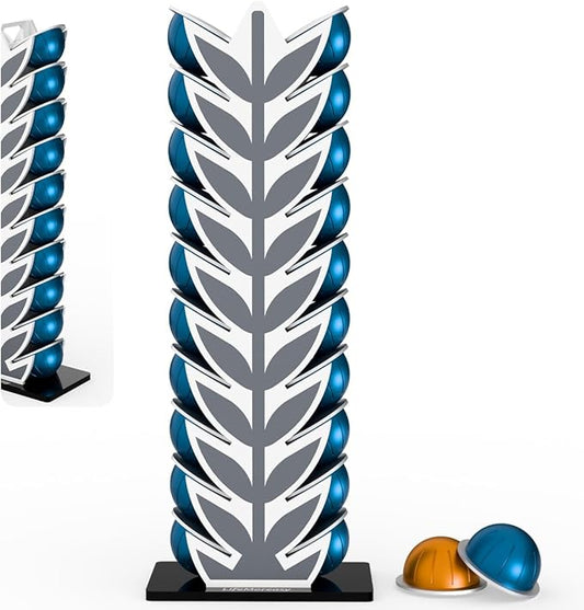 Coffee Pod Holder Stand for Nespresso Vertuoline Capsules，20 Pods Organization Storage - Ideal for Small Kichen Counter and Coffee Bars