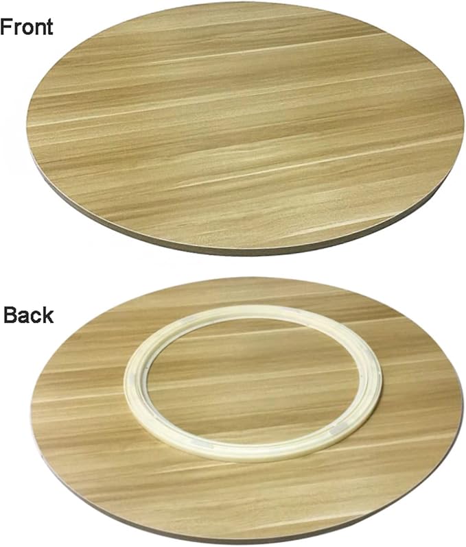 Round Rotating Serving Plate Dining Table Tray, 50-90cm Wooden Lazy Susan Serving Tray, Rotating Serving Board Wooden Turntable, Smooth Rotation, Easy To Share Food,Large Wooden Turntable Lazy