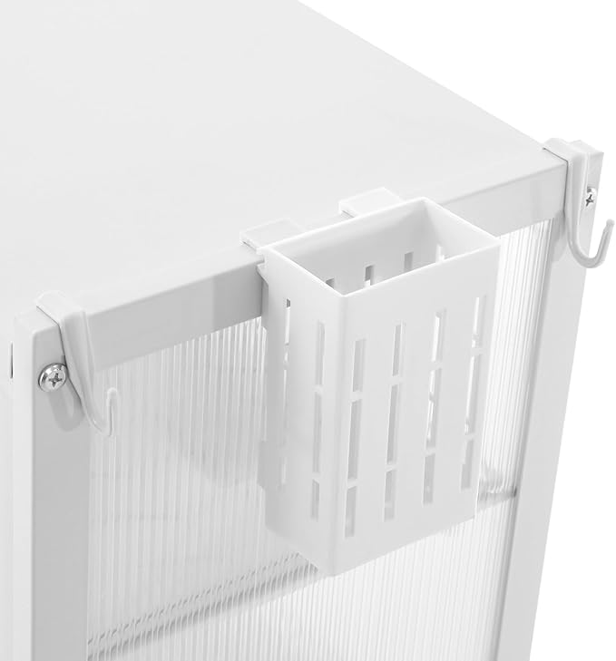 Kitchen Storage Rack, 3-Tier Metal Dish Rack, Over The Sink Dish Drainer Drying Rack, Table Standing Microwave Oven Shelf w/ Feet Adjustable, Home Storing Organizer Unit for Kitchen Utensils (White)