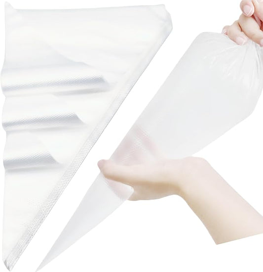 Extra Large Piping Bags 24 Inch - 50 Pack Disposable Pastry Bags - Thick Anti-Burst Pastry Icing Frosting Piping Bags For Decorating Cupcakes Cakes Cookies (Extra Large 24 Inch-50 Pack)