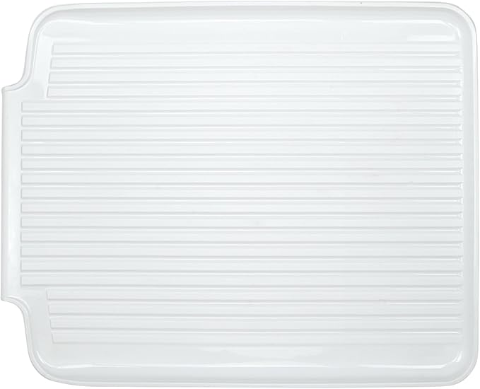 Better Houseware Drain Boards for Kitchen Counter White Dish Drain Board Shields Countertops from Water Damage, Space Efficient 19.5"x15.5"x1.25"