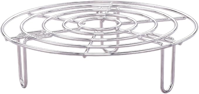 Stainless Steel Circle Roasting Rack 6.3/7.8/9.5/11in Insert Kitchen Cookware Heavy Duty 6.3/7.8/9.5/11in Cooling Racks For Baking Cooking Round