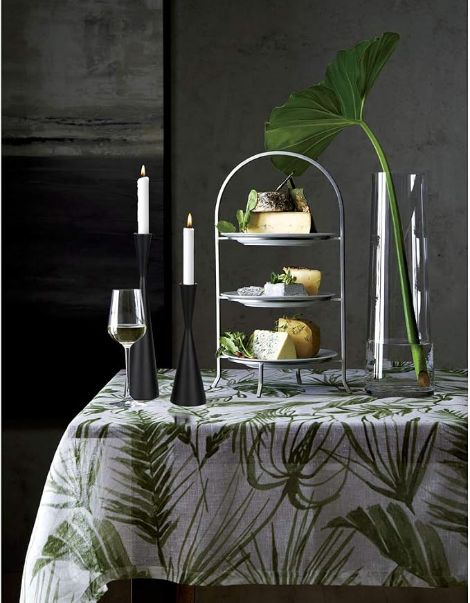 Vixdonos Taper Candlestick Holders Metal Candle Holders Set of 3 Table Decorative Candle Stand for Wedding, Dinning, Party,Home Decor (Matte Black)