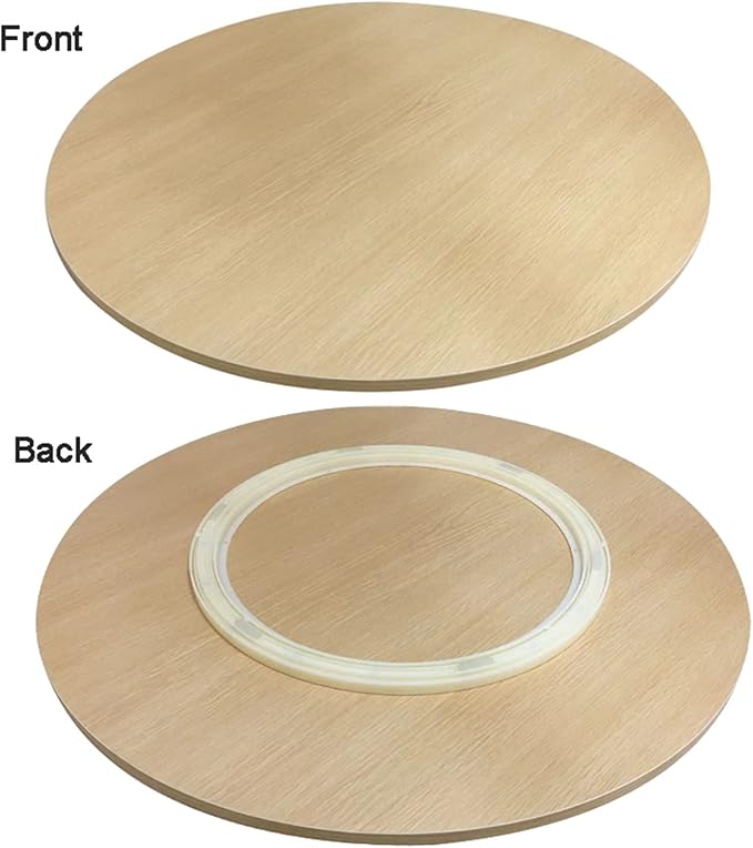 Round Rotating Serving Plate Dining Table Tray, 50-90cm Wooden Lazy Susan Serving Tray, Rotating Serving Board Wooden Turntable, Smooth Rotation, Easy To Share Food,Large Wooden Turntable Lazy