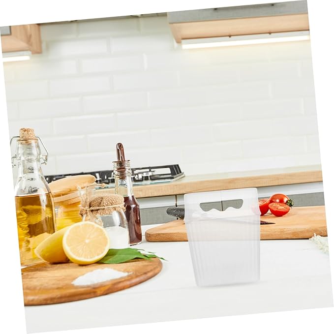 LABRIMP Ginger Garlic Wall Mounted Storage Basket Clear Plastic Organizer for Kitchen Versatile Floating Shelf for Efficient Clutter Storage Keep Ginger Garlic Fresh