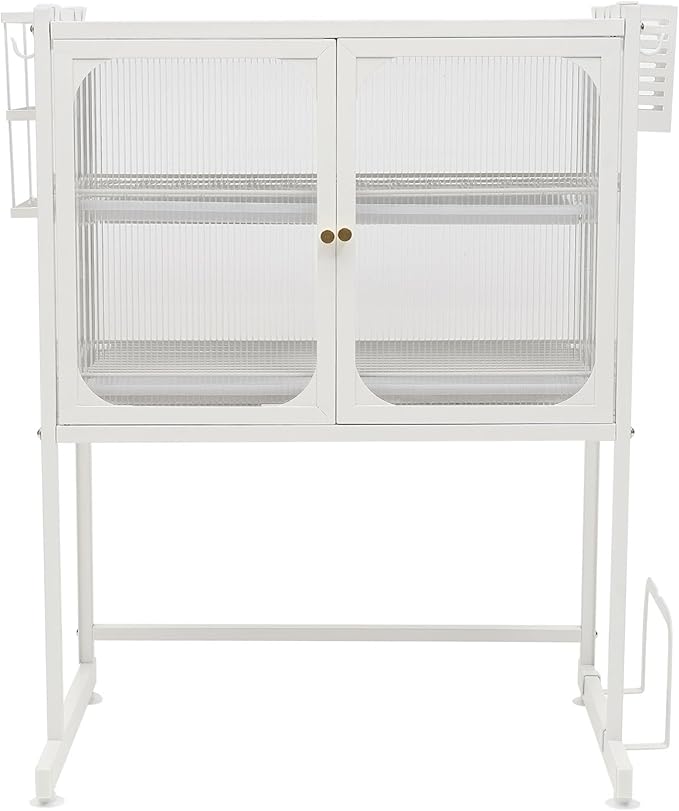 Over The Sink Dish Drying Rack with Cover, 3 Tier Dish Drainer Drying Rack Over The Counter Dish Rack Organized Space-Saving Dish Drying Rack, Keep Kitchen Sink Shlef for Dishes Bowls Cutlery (White)