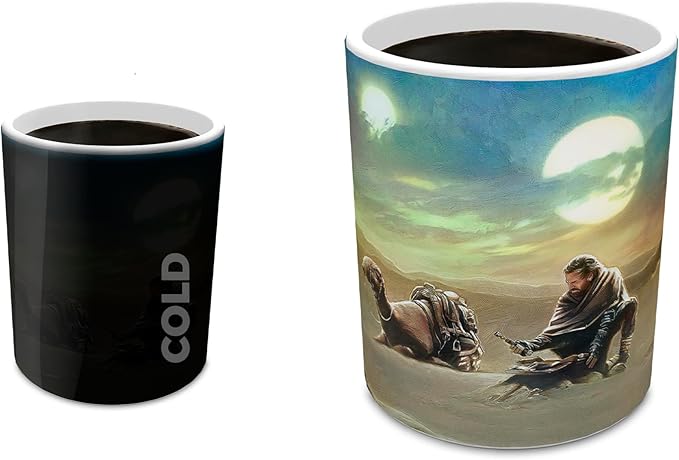 Morphing Mugs Star Wars – Obi-Wan Kenobi – Returning to His Past – One 11 oz Color Changing Ceramic Mug – Image Revealed When HOT Liquid Is Added! MMUG1537