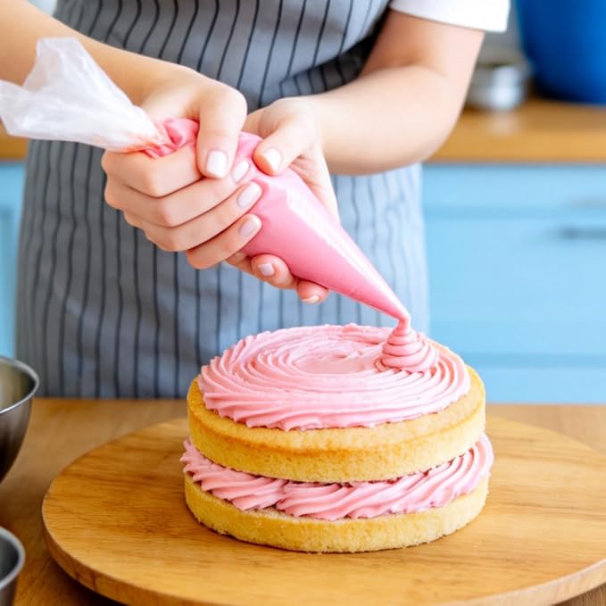 16 Inch Piping Bag Disposable, 100 Pcs Large Pastry Bags, Icing Frosting Bags for Cake, Cream Frosting and Cookie Decoration