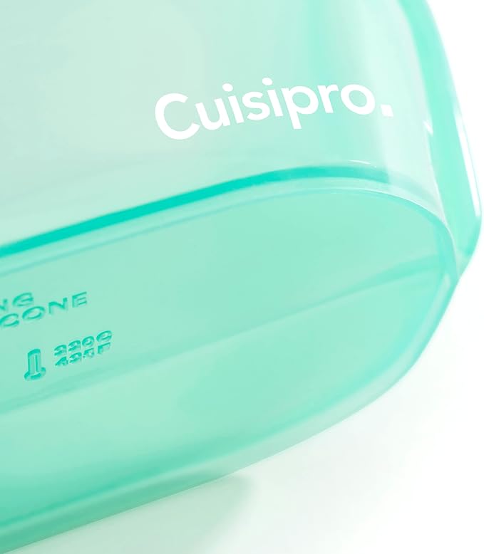 Cuisipro Stand-up Silicone, 44oz, 8.5 x 6.1inch, Green Reusable Bag