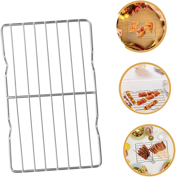 Stainless Steel Baking Cooling Rack Multi Functional Roasting Rack for Bbq Grilling Baking and Cooking for Steaks Vegetables and More